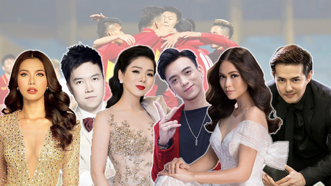 Sao Việt đồng loạt 'ăn mừng' U23 Việt Nam lần đầu vào bán kết giải châu Á trên Facebook Ảnh 2