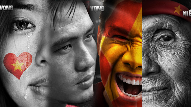 Dàn diễn viên ăn mừng U23 vào bán kết bằng bộ poster mang đậm màu cờ sắc áo Việt Nam Ảnh 2