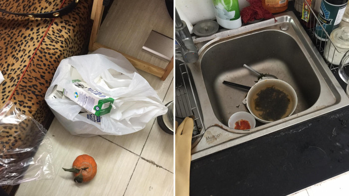 Ông chồng ở bẩn nhất năm, gọi vợ từ quê lên để dọn hộ đống rác mình bày ra Ảnh 2