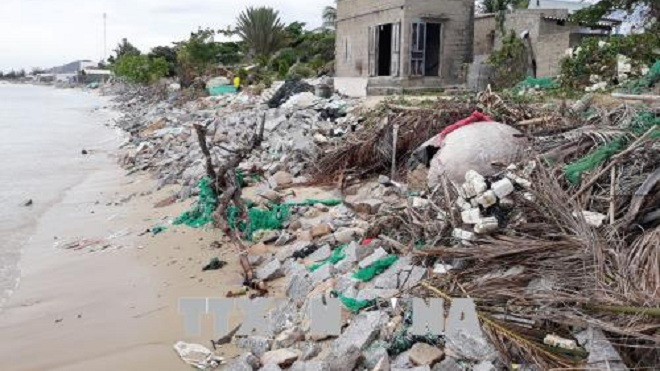 Biển xâm thực đe dọa cuộc sống người dân Nhơn Hải, Ninh Thuận Ảnh 2