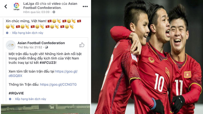 Giải bóng đá nơi Messi, Ronaldo đang thi đấu chúc mừng thành tích lịch sử của U23 Việt Nam Ảnh 2