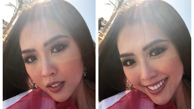 Không chỉ mượn đồ cũ, Tường Linh còn gây 'hốt hoảng' khi kẻ chân mày 'sâu róm' quá tay Ảnh 2