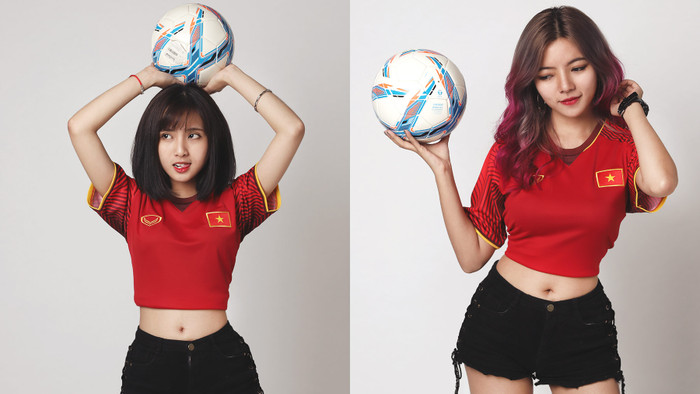 Hai nữ game thủ xinh đẹp chờ U23 Việt Nam vào chung kết để 'đi bão' trắng đêm Ảnh 2