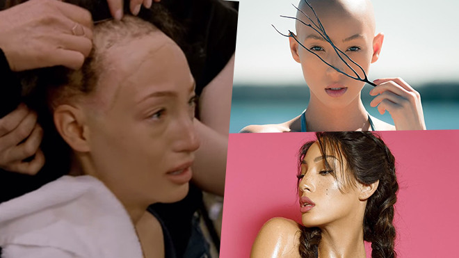 Tập 3 Next Top Model Mỹ: Thí sinh 'nấm lùn' bật khóc nức nở khi phải tháo tóc giả, khoe đầu trọc Ảnh 2