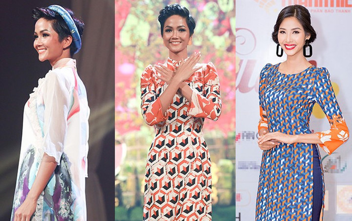Bỏ rơi Mâu Thủy, H'Hen Niê và Hoàng Thùy 'rủ nhau' xúng xính áo dài trình diễn thời trang Ảnh 2