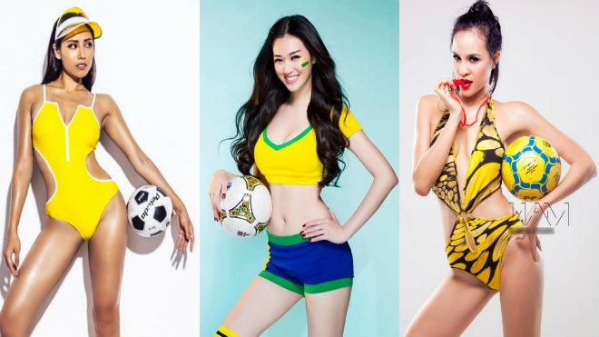 Những màn 'khoe thân' táo bạo hưởng ứng ngày hội bóng đá của loạt người đẹp 'nóng bỏng' Vbiz Ảnh 2