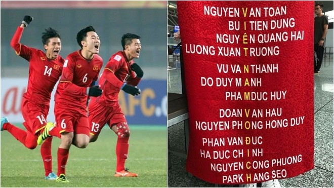 Thật bất ngờ, tên các cầu thủ Việt Nam ghép lại tạo thành 'câu khẩu quyết' quen thuộc mà ai cũng 'niệm chú' Ảnh 2