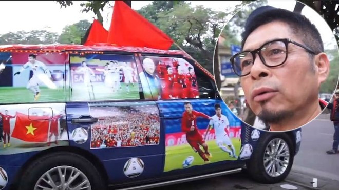 Clip 'dân chơi' chi gần 20 triệu 'trang điểm' xe hơi bạc tỷ cổ vũ U23 Việt Nam đấu chung kết Ảnh 2