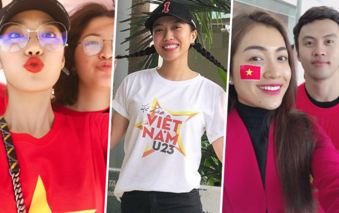 Lan Khuê, Minh Tú, Diệu Nhi cùng dàn sao Việt sẵn sàng cổ vũ U23 Việt Nam trước 'giờ G' chung kết Ảnh 2