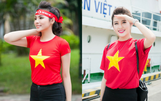 Bí kíp diện áo cờ đỏ, sao vàng cổ vũ U23 Việt Nam chuẩn như hoa hậu Ảnh 2