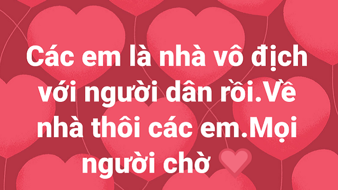 Toàn bộ cư dân mạng đều muốn nói với U23 Việt Nam rằng: 'Các bạn đã làm rất tốt rồi, về thôi mọi người chờ' Ảnh 2