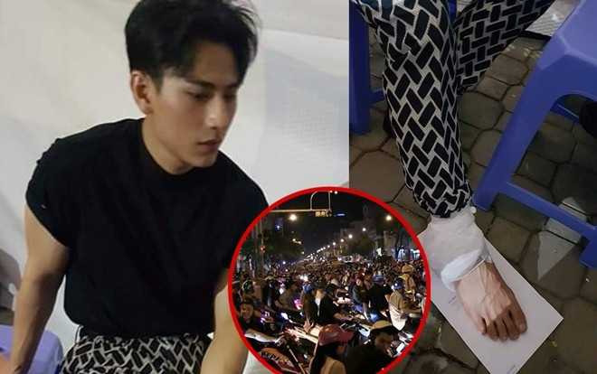 Isaac trật chân vì chạy bộ đến điểm diễn do kẹt xe sau trận chung kết U23 châu Á Ảnh 2