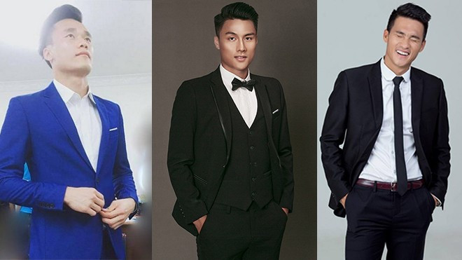Công Vinh, Mạc Hồng Quân, Bùi Tiến Dũng cùng diện vest, ai chuẩn soái ca hơn? Ảnh 2