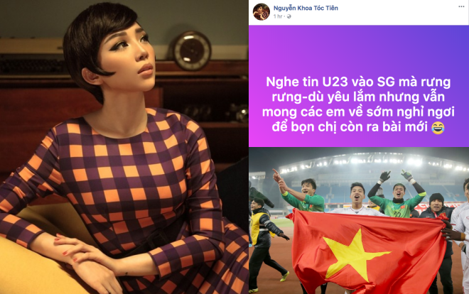 Tóc Tiên: 'Dù yêu nhưng mong các em U23 sớm nghỉ ngơi để chị ra bài mới' Ảnh 2