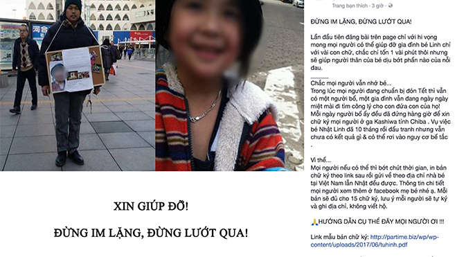 Cư dân mạng chia sẻ, kêu gọi nhau ký tên giúp đỡ gia đình bé Nhật Linh đòi lại công lý Ảnh 2