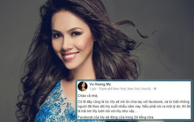 Sau nhiều 'sóng gió', Á hậu Hoàng My tuyên bố đóng Facebook vĩnh viễn Ảnh 2