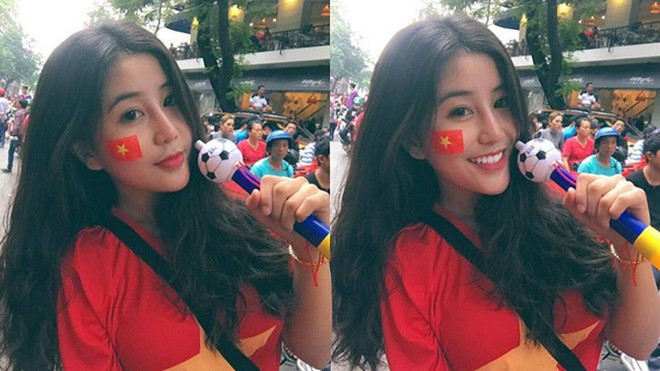 Cổ vũ U23 Việt Nam, nữ sinh Việt nổi bật trên báo Trung Quốc và Thái Lan Ảnh 2