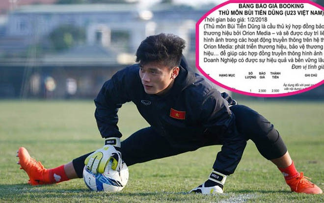 Thủ môn Bùi Tiến Dũng gặp ‘họa’ vì bảng giá quảng cáo nghìn đô Ảnh 2