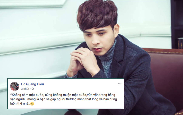 Hồ Quang Hiếu đăng status tâm trạng sau khi Bảo Anh úp mở có bạn trai mới Ảnh 2