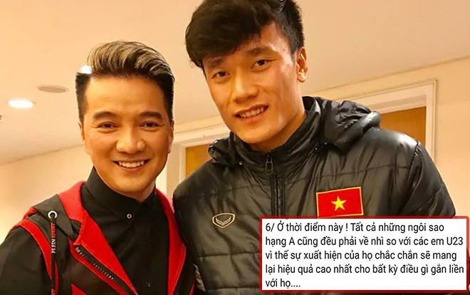 Đàm Vĩnh Hưng bênh vực Bùi Tiến Dũng: 'Sao hạng A cũng phải về nhì với các em U23' Ảnh 2