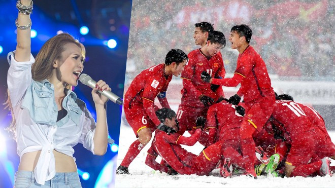 Điều tất cả mong chờ đã đến: Mỹ Tâm hát 'Niềm tin chiến thắng' mừng U23 tại TP HCM Ảnh 2