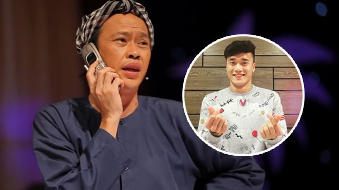 Không chỉ các cô gái mà danh hài Hoài Linh cũng 'vui dễ sợ' khi được thủ môn Tiến Dũng nhắc tên Ảnh 2