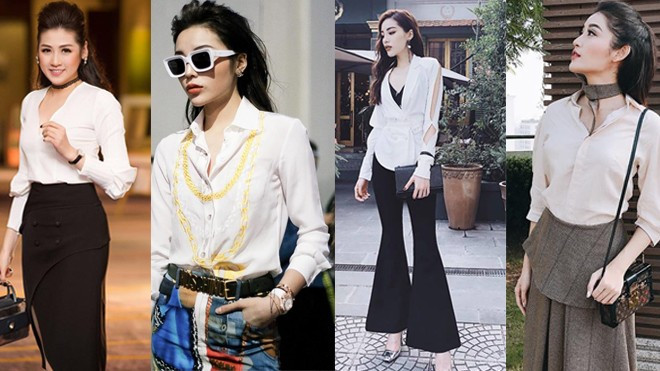 Tết này học các nàng hậu 'lên đồ' với sơ mi xinh lung linh mà vẫn thanh lịch Ảnh 2