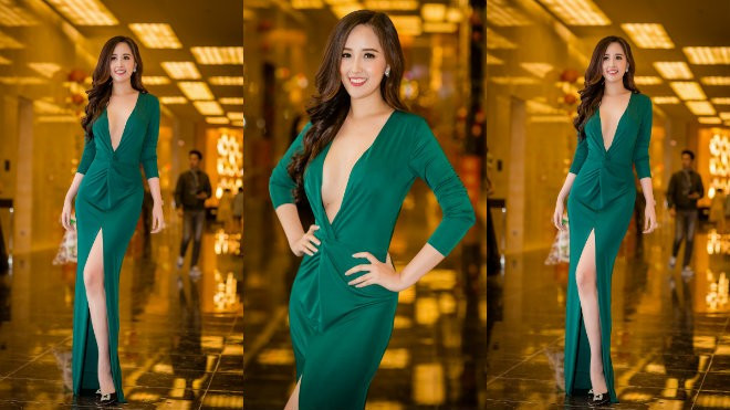 Diện đầm xẻ sâu tận rốn, Mai Phương Thúy khoe triệt vòng 1 nóng bỏng Ảnh 2