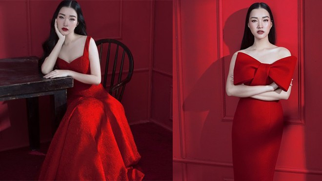 Khám phá bí quyết diện váy đỏ cho Tết rực rỡ từ ‘Nàng thơ xứ Huế’ Ngọc Trân Ảnh 2