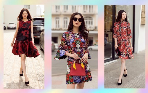 Hoa hậu duy nhất thuộc 'Rich Kids of Vietnam' gợi ý trang phục hoạ tiết hoa đón Xuân Ảnh 2