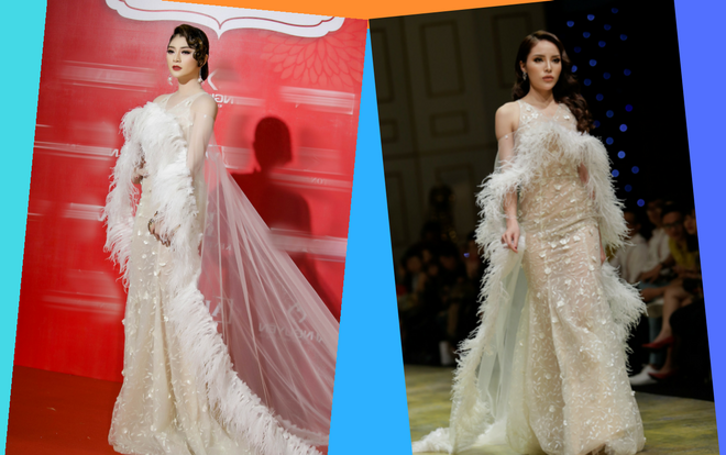 Thanh Trúc 'chơi lớn' mặc lại đầm mà Kỳ Duyên đã trình diễn trên sàn catwalk Ảnh 2