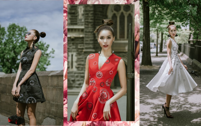 Diện váy xuyên thấu, Minh Tú khoe vẻ gợi cảm trên đường phố Australia Ảnh 2