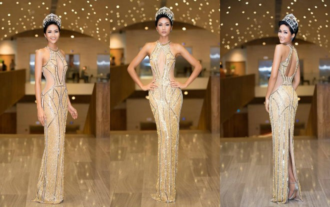 H'Hen Niê xuất hiện tựa 'nữ thần' với váy áo xuyên thấu gợi cảm tại sự kiện Ảnh 2