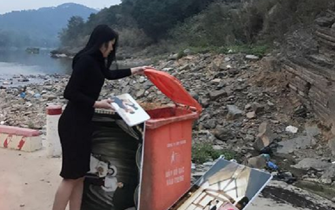 Tết Táo quân, nhà nhà đi thả cá, còn cô gái này lại đi vứt… ảnh cưới Ảnh 2