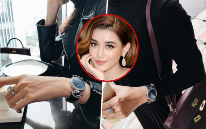 ‘Tín đồ hàng hiệu’ Huyền My gây sốt khi mạnh tay chi gần 700 triệu mua đồng hồ nạm kim cương Ảnh 2