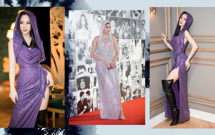 Xu hướng váy trùm đầu nổi lên mấy ngày gần đây, Angela Phương Trinh, Võ Hoàng Yến thi nhau chưng diện Ảnh 2