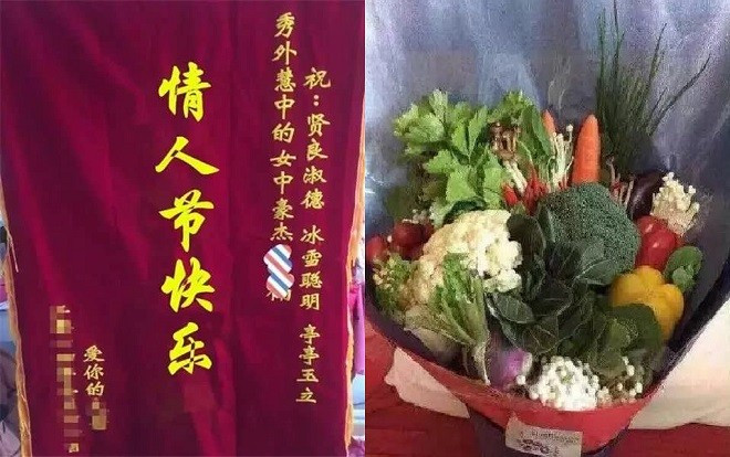 Từ bó hoa rau củ, thịt lợn tới keo 502: Cười ra nước mắt với những món quà Valentine 'bá đạo' Ảnh 2