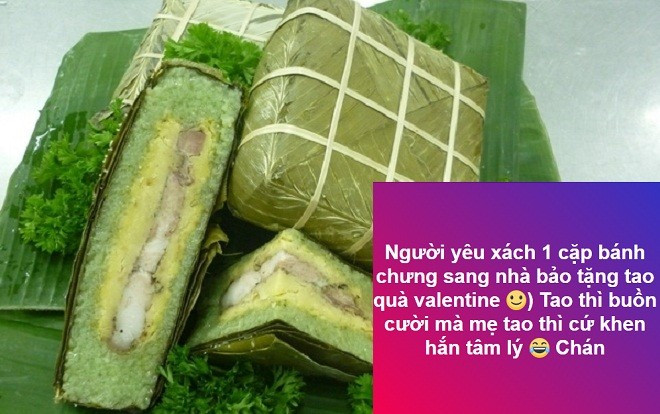 Hết thời của socola, Valentine cận Tết tặng bánh chưng cho người yêu là nhất rồi! Ảnh 2