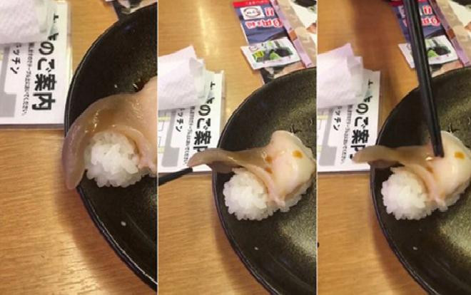 Thực khách Nhật thích thú với món sushi còn ngọ nguậy trên đĩa Ảnh 2
