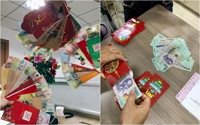 Ngày đầu tiên đi làm sau nghỉ Tết, dân mạng rầm rộ khoe lì xì 'khủng' từ sếp và đồng nghiệp Ảnh 2