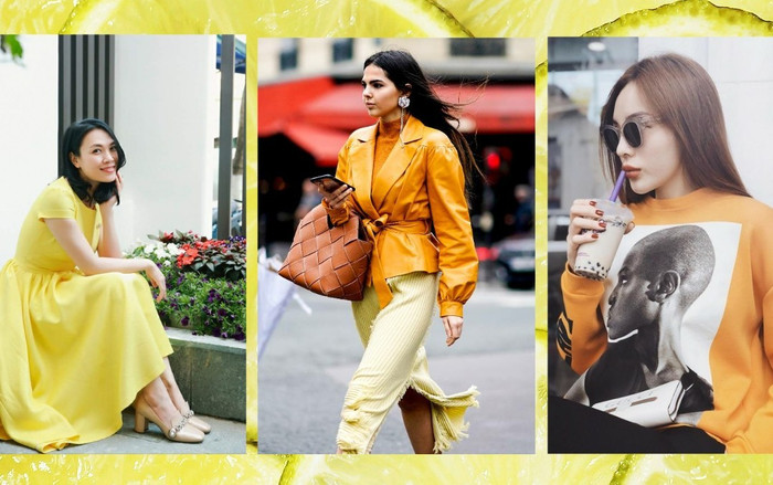 Hòa cùng tín đồ thời trang thế giới, Mỹ Tâm, Kỳ Duyên mải mê diện sắc vàng đầu năm 2018 Ảnh 2