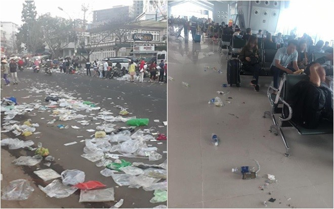 Dân mạng bức xúc khi đi du xuân: Rời điểm du lịch, khách bỏ lại cả 'bầu trời rác thải' Ảnh 2