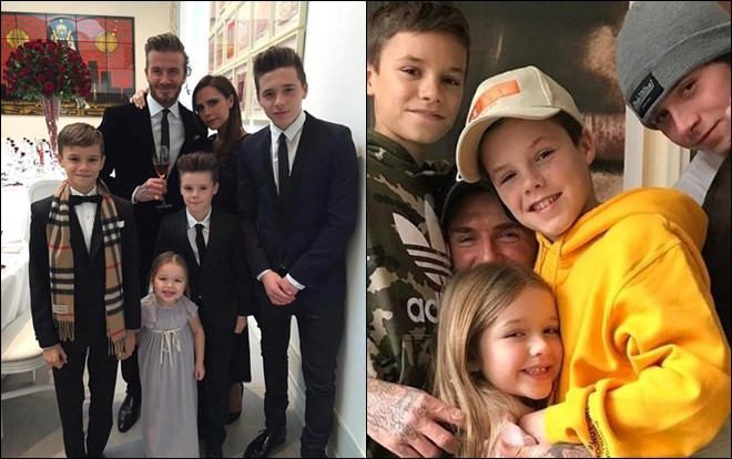 Cứ post ảnh chung được ngay triệu like: Chỉ có thể là gia đình Beckham! Ảnh 2