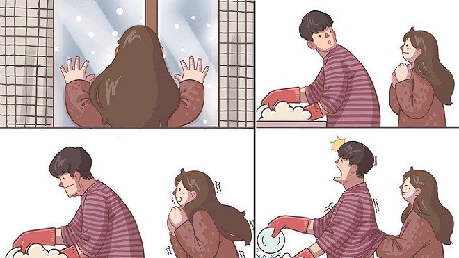 Bộ tranh siêu dễ thương về ”cô bạn gái mà chàng trai nào cũng muốn yêu' Ảnh 2