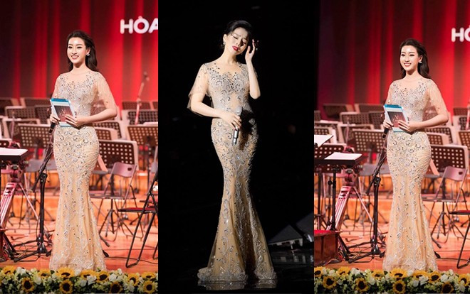 Hơn tận 15 tuổi và chỉ cao 1,55 m, Lệ Quyên vẫn 'lấn lướt' Đỗ Mỹ Linh khi 'đụng' đầm xuyên thấu Ảnh 2