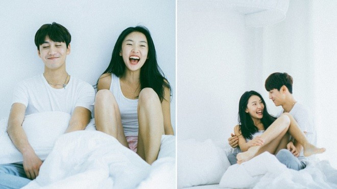 Chụp ảnh 'couple' là phải đáng yêu nhưng vẫn thừa lãng mạn như thế này chứ! Ảnh 2