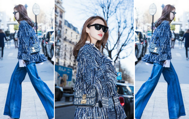 Quan trọng vẫn là thần thái! Diện lại nguyên 'cây Dior' từ người mẫu nhưng Angela Baby xinh đẹp hơn hẳn Ảnh 2