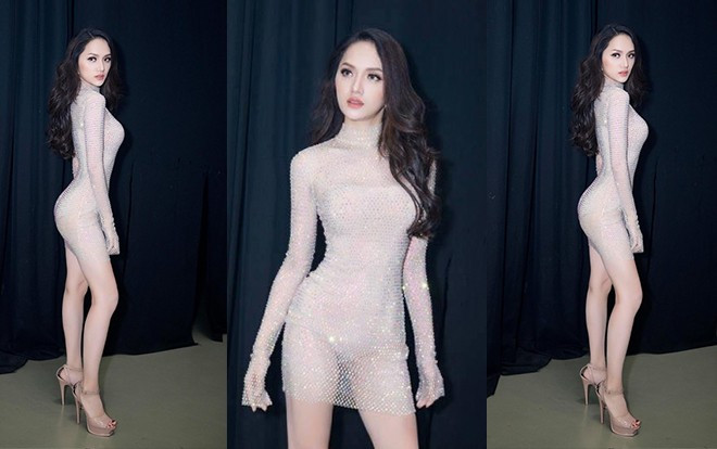 Bị chê hiền, Hương Giang liền 'lột xác' với đầm xuyên thấu, tự tin bước vào phần thi tài năng Ảnh 2