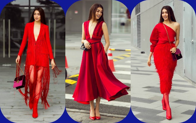 Á hậu Lệ Hằng diện váy cắt xẻ sâu tận rốn, thả dáng gợi cảm xuống phố Ảnh 2