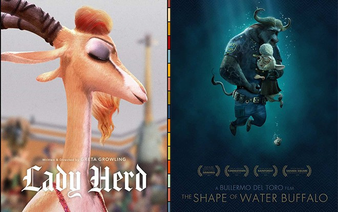 Disney tiếp tục 'chơi lầy' khi tung poster chế loạt phim Oscar phiên bản động vật 'Zootopia' Ảnh 2